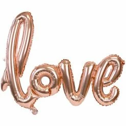 Laceys Rose Gold Script Love Balloon