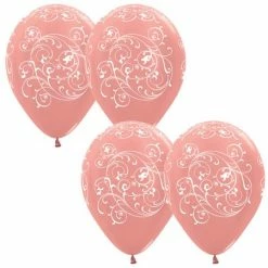 SA Balloons Balloons - Rose Gold Filigree (3)