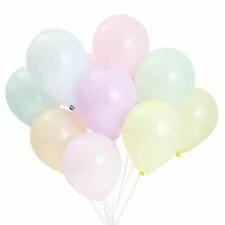 Party Express Mini Assorted Pastel Macaron Balloons (6) Candy Land / Ice Cream