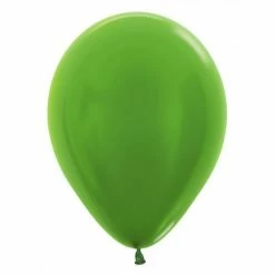 Party Express Tropical Balloons - Metallic Lime Green