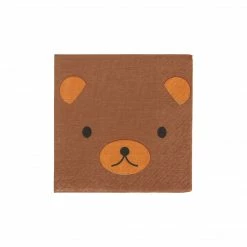 My Little Day Woodlands Bear Cocktail Napkins
