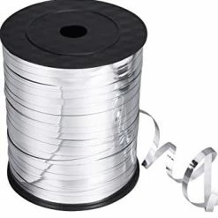 Party Express Metallic Silver Balloon Ribbon (SELECT HOW MANY METRES) Seashore