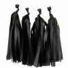 Party Express Construction Black Tassels (12pcs)