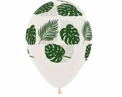 SA Balloons Tropical Leaves On Clear Balloon Bouquet (3)