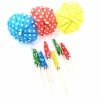 ROFOR Multicoloured Dot Cocktail Umbrellas