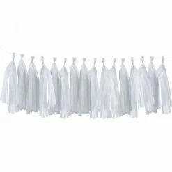 ROFOR DIY White Tassel Garland