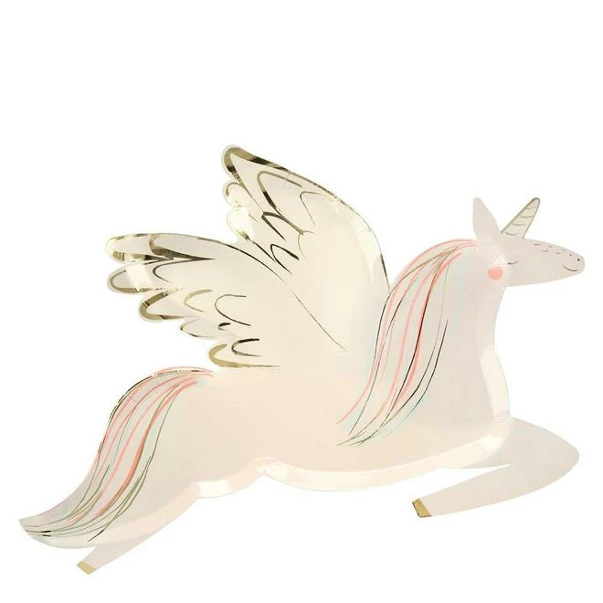 Meri Meri Winged Unicorn Plates 1 Meri Meri Winged Unicorn Plates
